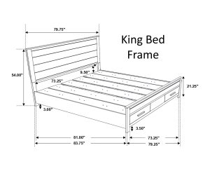 bedroom coaster woodmont 222631 king bed frame measurements view