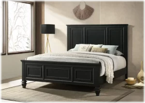 bedroom set coaster sandy beach black 201321 panel bed frame in room