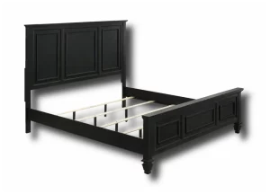 bedroom set coaster sandy beach black 201321 panel bed frame with white bg