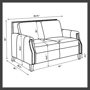 coaster living room leaton measurements of loveseat