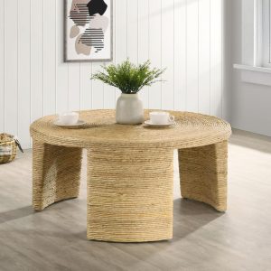 Modern "Artina" Rattan Coffee Table