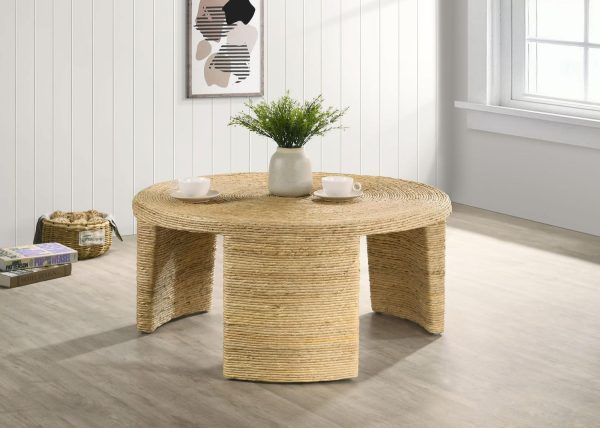 Modern "Artina" Rattan Coffee Table