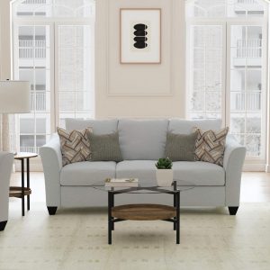 Modern "Salizar" Sofa - Charcoal Grey