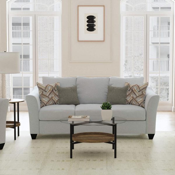 Modern "Salizar" Sofa - Charcoal Grey