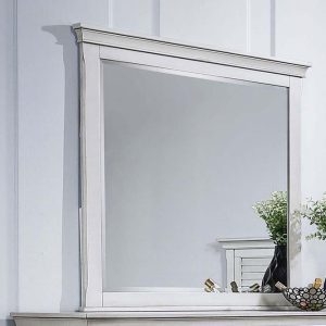 Franco Dresser Mirror Distressed White